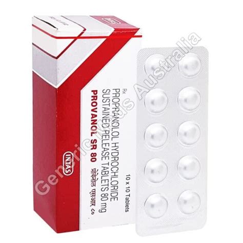 Provanol SR 40 Propranolol Generic Meds Australia