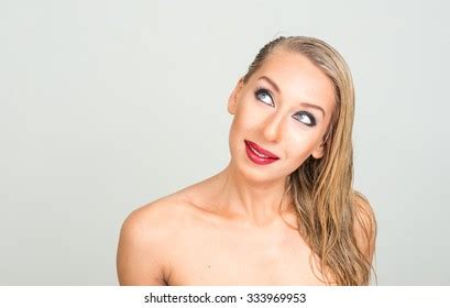 Sexy Blonde Woman Smiling Naked Stock Photo Shutterstock