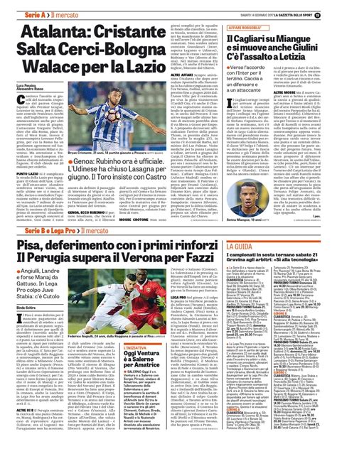 La Gazzetta dello Sport 14-01-2016 - Calcio Lega Pro