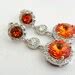 Burnt Orange Wedding Earring Fall Wedding Jewelry Tangerine Etsy