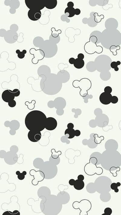 Mickey Preto E Branco Wallpaper Do Mickey Mouse Papel De Parede Para