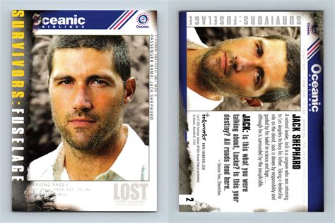 Jack Shephard 2 Lost Revelations 2006 Inkworks Trading Card