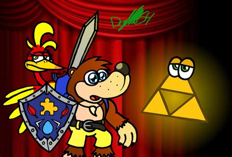 212626 Safe Artistcaptainquack64 Banjo Banjo Kazooie Kazooie