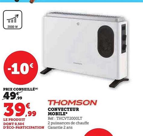 Promo Convecteur Mobile Thomson Chez Hyper U ICatalogue Fr