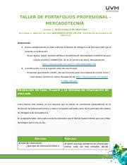 A Yes Docx Taller De Portafolios Profesional Mercadotecnia Unidad