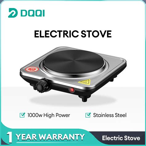 Dqqi Portable Electric Stove Single Hot Plate Electric Cooking Stove W Mini Electric Stove
