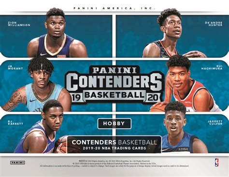 2019-20 Panini Contenders NBA Basketball Cards