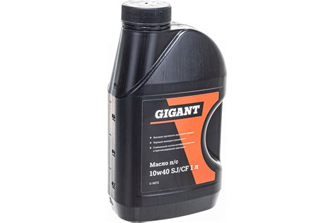 Масло полусинтетическое 1л,10w40, SJ/CF Gigant G-0672. страна ...