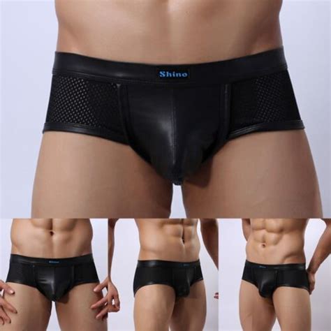 Täglich Herren Unterwäsche Boxershorts G String Kunstleder S L