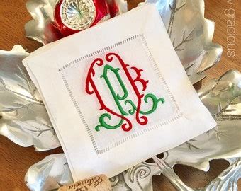 Monogram Pillow Covers Cocktail Napkins Tea By SewGracious