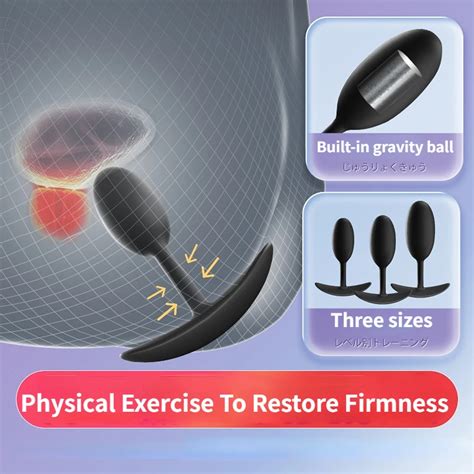 Tap N Anal De Gravedad Con Bola De Acero Integrada Masturbaci N Orgasmo Acondicionamiento SM