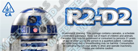 R2 D2 California WeedLabels