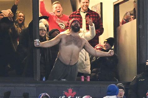 Jason Kelce Explains Why He Was Shirtless At Chiefs Vs Bills Game