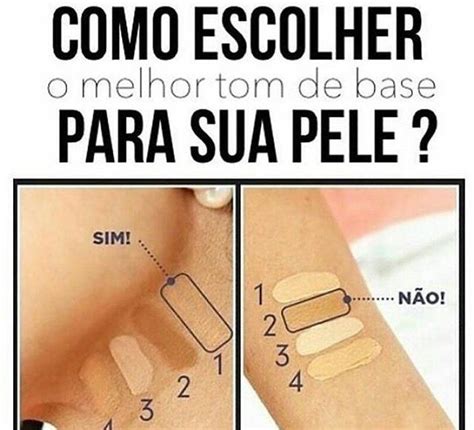 Dica Para Achar O Tom Da Base No Rosto Dicas De Maquiagem Para