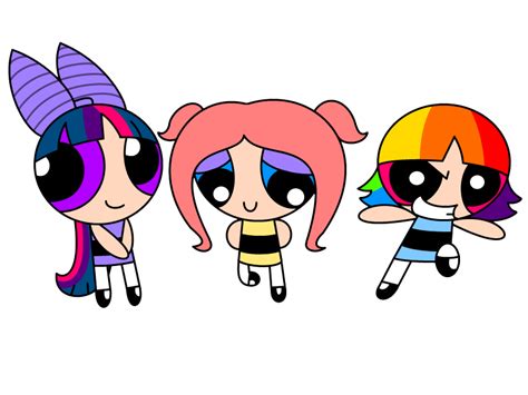 My Little Powerpuff Girls By Airedaledogz On Deviantart Powerpuff