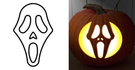 Scream Pumpkin Carving Stencil (FREE PRINTABLE) in 2022 | Pumpkin ...