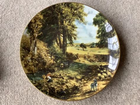 FINE BONE CHINA Crown John Constable The Cornfield Plate In Orginal