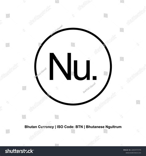 Bhutan Currency Symbol Bhutanese Ngultrum Icon Stock Vector (Royalty ...