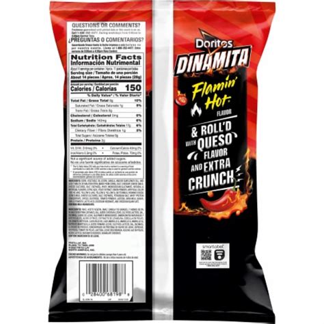 Doritos Dinamita® Flamin Hot® Queso Rolled Tortilla Chips 10 75 Oz