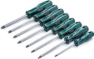 Sata Piece A Series Acetate Torx Screwdriver Set With Green Ergonomic