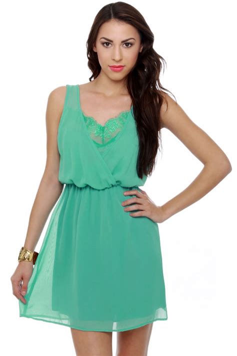 Lovely Turquoise Dress - Blue Dress - Lace Dress - $37.50 - Lulus