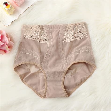 Plus Size Body Shaping Briefs Sexy Women Modal Cotton Panty Mid Waist Trigonometric Panties