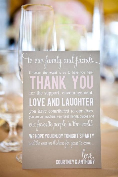 Beautiful Way To Say Thank You To Your Wedding Guests Design And Print Your Own Message Using