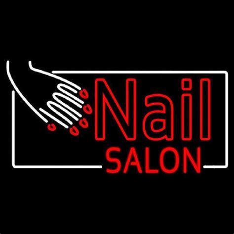 Red Nail Salon Handmade Art Neon Sign Neon Sign Usa Online