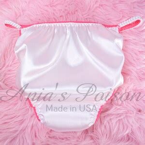 Sissy Satin Poison Cut Dolly Panty Panties Malibu Doll Shiny Wetlook White Men S String Bikini