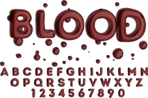 Blood Font Vector Art, Icons, and Graphics for Free Download