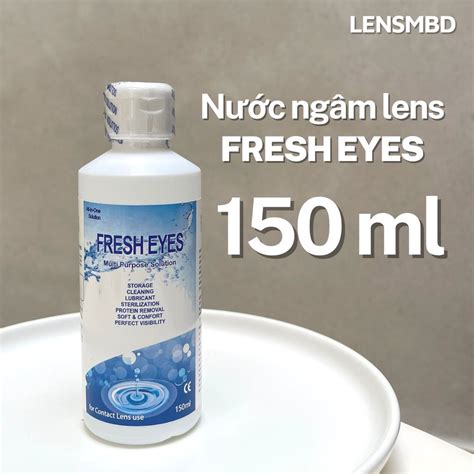 1 Chai Nước Ngâm Lens Fresh Eyes 150ml Mixasale