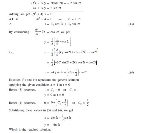 Simultaneous Differential Equations