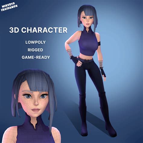 Stylized Agent Girl Women Models Blenderkit