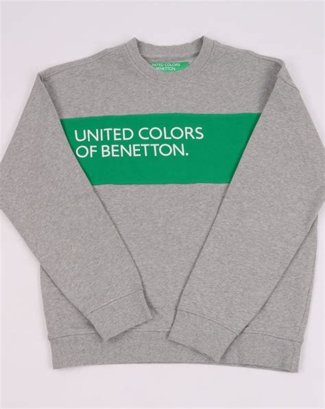 Benetton United Colours Sweatshirt Grey 80s Casual Classics