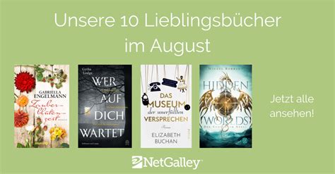 Unsere B Cher Des Monats August I Netgalley Deutschland