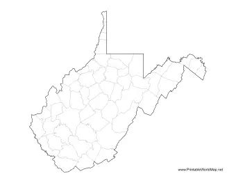 West Virginia County Map