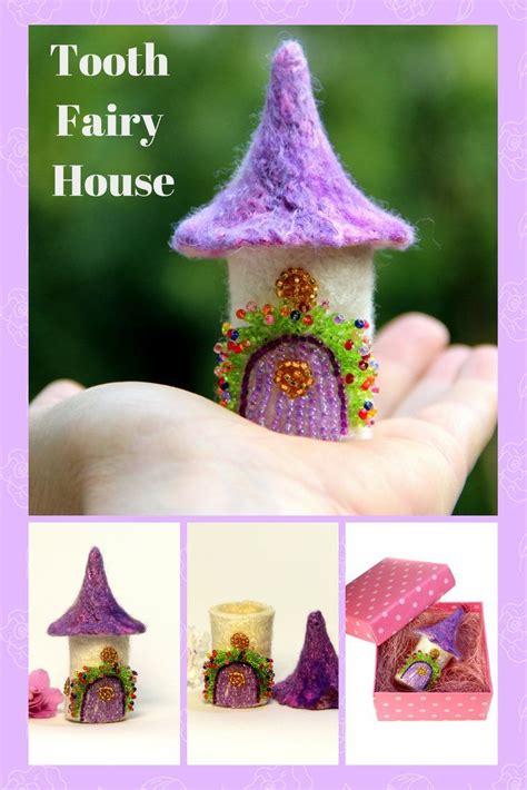 Tooth Fairy House Box T Miniature Fairy Garden House Home Tooth