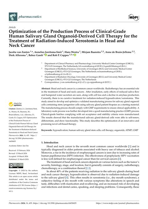 Pdf Optimization Of The Production Process Of Clinical Grade Human