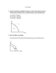 Econ 3 Notes E Docx Econ Midterm 1 Draw The Production Possibilities