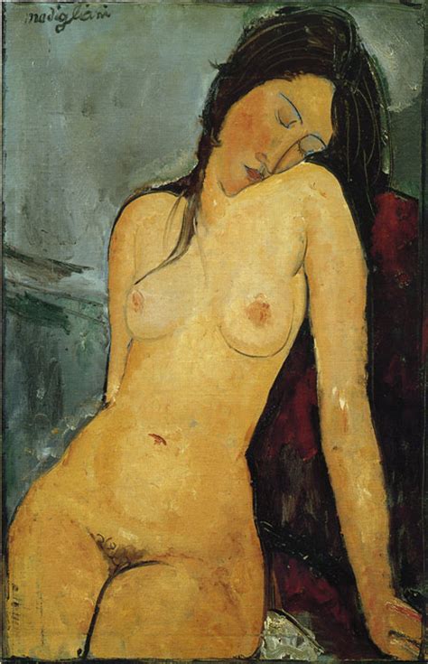 Modigliani Painting Female Nude