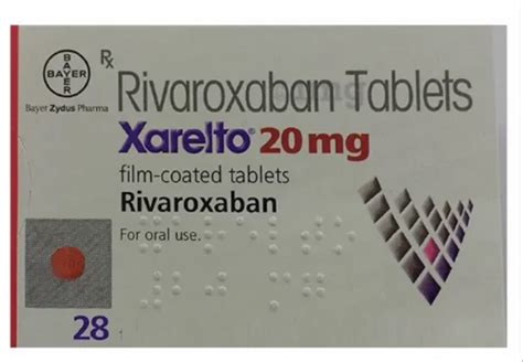 Xarelto 20mg 28 Tablet Rivaroxaban 20mg At ₹ 2030piece Anti