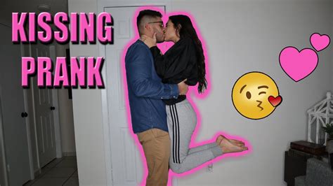 I Cant Stop Kissing You Prank He Gets Mad Youtube