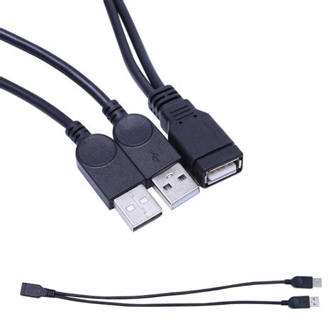 USB 2 0 Typ A 1 Weibliche Zu 2 M Nnlichen Y Splitter Daten Sync Lade