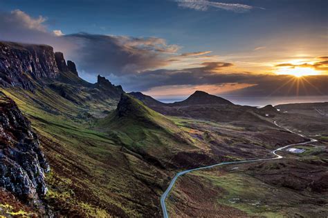 Sunrise Over The Quiraing On The Isle Of Skye Scotland