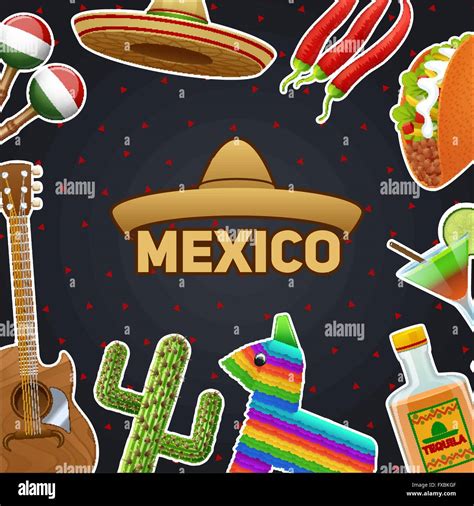 Mexican Symbols Illustration Stock Vector Image & Art - Alamy