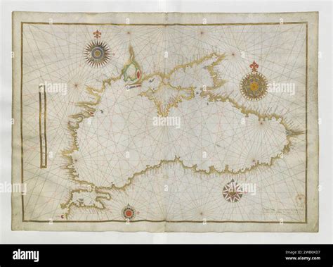 Portolan Chart Of The Black Sea And The Sea Of Marmara By Diogo