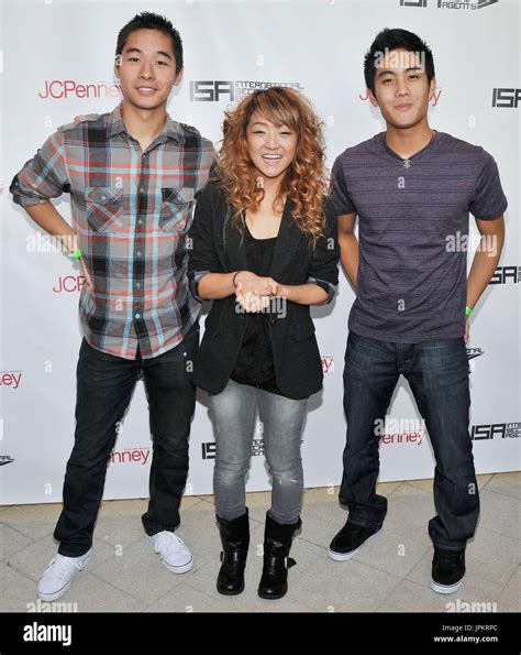 Kevin Wu Aka Kevjumba Lydia Paek And Ryan Higa Aka Nigahiga At The Isa