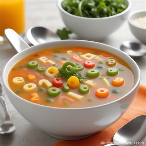 Alphabet Soup With Punctuation Marks Stable Diffusion Online