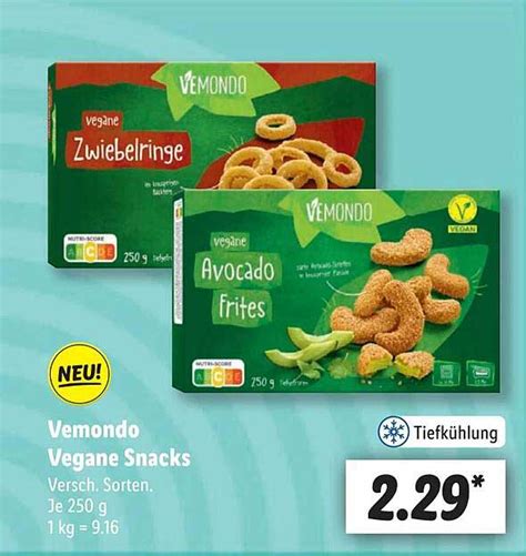 Vemondo Vegane Snacks Angebot Bei Lidl Prospekte De