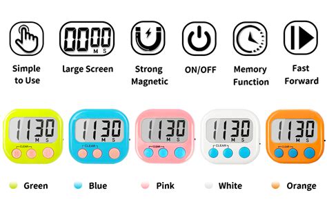 Timer For Kids Teachers Digital Kitchen Timers For Cooking